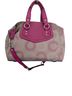 Coach Print Pink Tan Leather Tote One size - photo 2