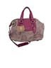 Coach Print Pink Tan Leather Tote One size - photo 1