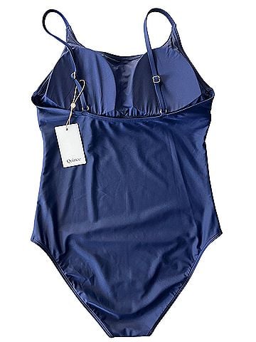 Quince Quince Italian Cami in Deep Navy One Piece Swimsuit (view 2)