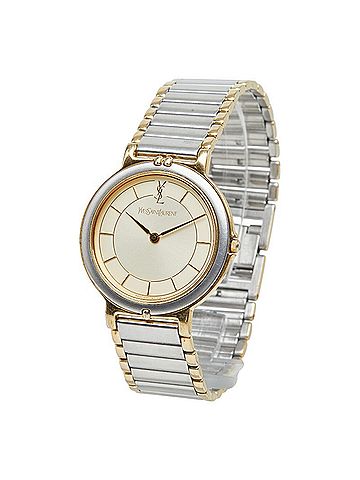 Yves Saint Laurent Saint Laurent watch 4620-E62267Y, quartz, beige dial, stainless steel plated, men's. (view 2)