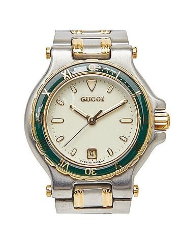 Gucci Gucci Vintage Watch 9700L Quartz Beige Dial Stainless Steel Plated Women's GUCCI (view 1)