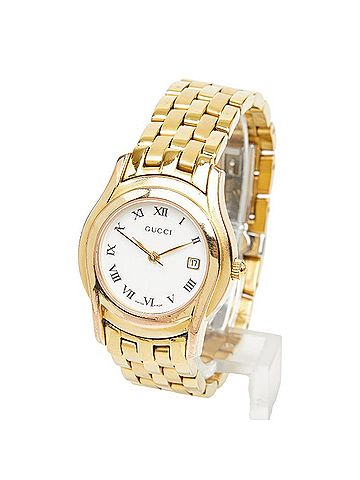 Gucci Gucci G-Class 5400L Quartz Watch, White Dial, Stainless Steel Plated, Women's Watch. (view 2)