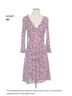 Milly 100% Silk Floral Pink Black Cocktail Dress Size S - photo 5