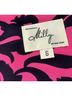 Milly 100% Silk Floral Pink Black Cocktail Dress Size S - photo 8