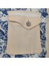 Pol 100% Cotton Floral Blue Ivory Jacket Size L - photo 6