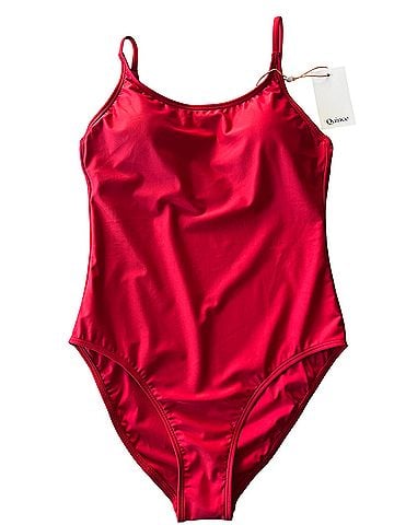 Quince Quince Italian Cami in Cherry One Piece Swimsuit (view 1)