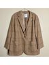 Madewell Checkered-gingham Brown Blazer Size 3X - photo 15