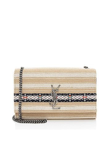 Saint Laurent Saint Laurent Canvas Printed Monogram Kate Shoulder Bag (view 1)