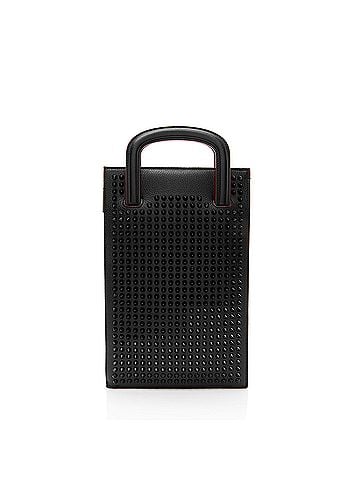 Christian Louboutin Christian Louboutin Leather Spiked Trictrac Portfolio Top Handle (view 1)