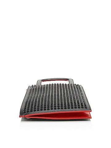 Christian Louboutin Christian Louboutin Leather Spiked Trictrac Portfolio Top Handle (view 2)