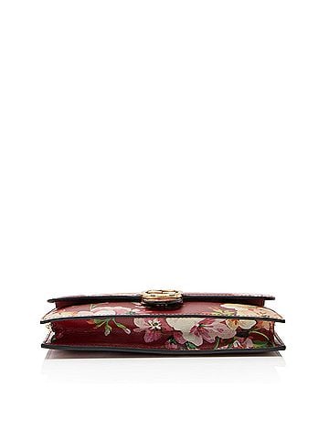 Gucci Gucci Leather Blooms Interlocking G Wallet on Chain (view 2)