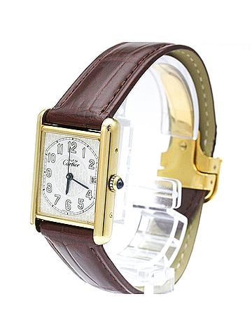 Cartier CARTIER Must Tank Quartz Gold Plated Quartz Unisex Watch W1013954 (view 2)