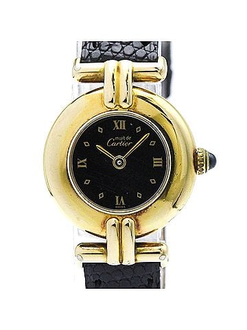 Cartier CARTIER Must Colisee Vermeil Gold Plated Quartz Ladies Watch W1000753 (view 1)