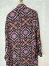 Free People 100% Viscose Floral Blue Purple Denim Jacket Size S - photo 9