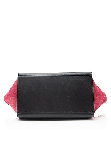 Céline Celine Tricolor Calfskin Suede Medium Trapeze Bag (view 2)