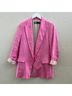 Zara Print Pink Blazer Size S - photo 7