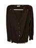 Equipment 100% Wool Black Wool Cardigan Size L - photo 1
