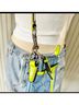 Coach Print Blue Yellow Leather Crossbody Bag One size - photo 5