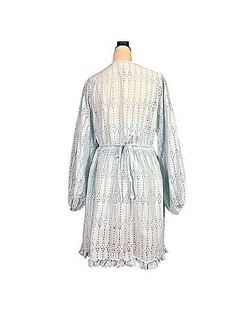 Anthropologie Eyelet Babydoll Dress Casual Dress (view 2)