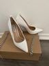 Steve Madden 100% Leather White Heels Size 6 - photo 9