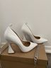 Steve Madden 100% Leather White Heels Size 6 - photo 10