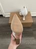 Steve Madden 100% Leather White Heels Size 6 - photo 12
