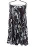Anthropologie 100% Polyester Floral Black White Formal Skirt Size L - photo 1