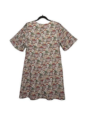 Anthropologie Porridge City Print Mini Dress Casual Dress (view 2)