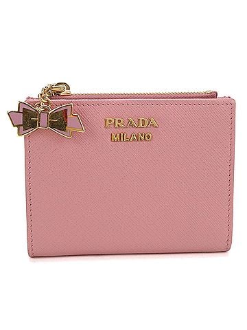 Prada PRADA bi-fold wallet 1ML023 Saffiano leather women's pink (view 1)