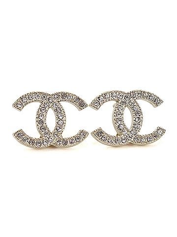 Chanel CHANEL Chanel Earrings CH117402 Rhinestone Coco Mark Women's Gold (view 1)