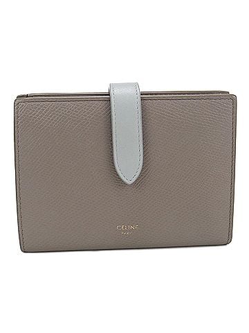 Céline CELINE Celine Bi-fold Wallet 10B643BRU Medium Strap Women's Gray (view 1)