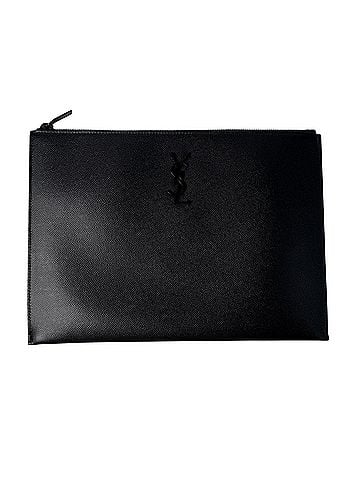 Yves Saint Laurent Yves Saint Laurent YSL Monogram Clutch Bag 453249 Black Men's (view 1)