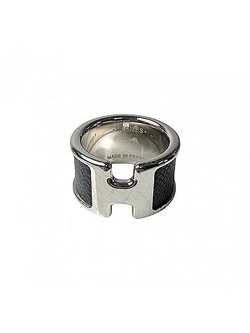Hermès Hermes Olympe Ring GM #M Noir Black (approx. Japanese size) Women's (view 1)