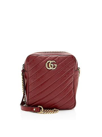 Gucci Gucci Matelasse Leather GG Marmont Rectangular Mini Shoulder Bag (view 1)
