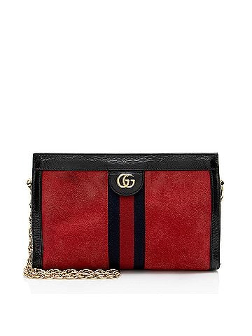 Gucci Gucci Suede Ophidia Medium Chain Shoulder Bag (view 1)