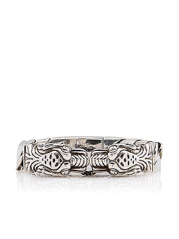 Gucci Gucci Sterling Silver Tiger Head Link Bracelet (view 1)