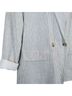 Old Navy Stripes Gray White Blazer Size M - photo 4