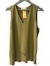 Michael Kors 100% Polyester 95% Viscose 5% Elastane Solid Green Sleeveless Top Size XL - photo 1