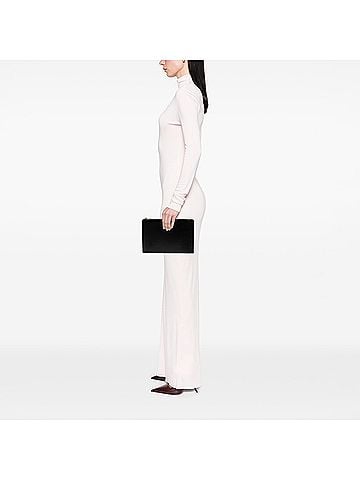 Saint Laurent Leather Zip Clutch (view 2)