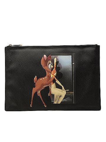 Givenchy Bambi Printed Leather Zip Clutch (view 1)