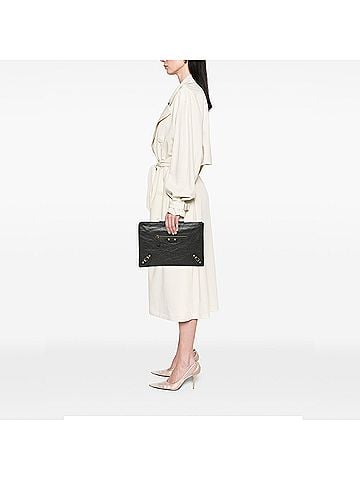 Balenciaga Lambskin Motocross Giant 12 Zip Around Flat Clutch (view 2)