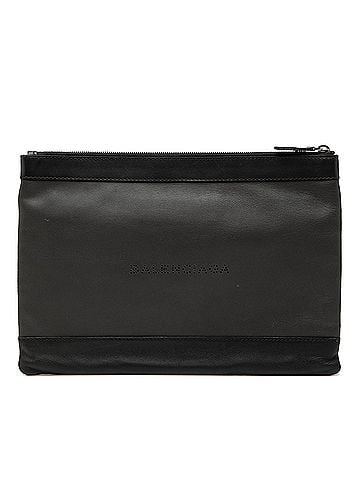Balenciaga Perforated Calfskin Navy Clip Clutch M (view 1)
