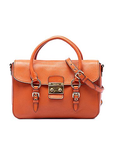 Miu Miu Goatskin Madras Flap Satchel (view 1)