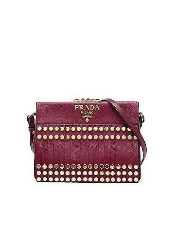 Prada Studded Saffiano Lux Idol Crossbody (view 1)