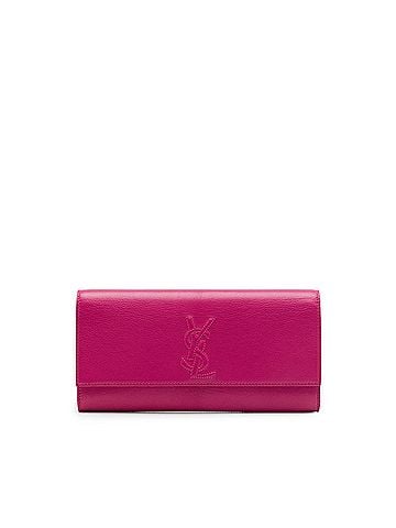 Saint Laurent Small Textured Calfskin Belle De Jour Clutch (view 1)
