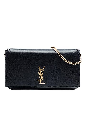 Saint Laurent Smooth Calfskin Monogram Cassandre Phone Holder (view 1)