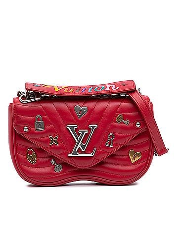 Louis Vuitton Limited Edition Calfskin Embellished New Wave Love Lock Chain Bag PM (view 1)