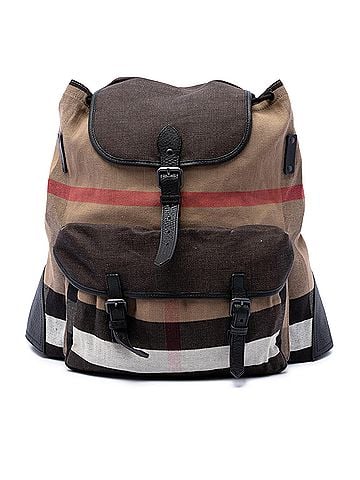Burberry Mega Check Canvas Korbin Backpack (view 1)