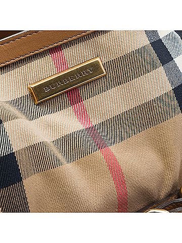 Burberry House Check Canvas Brecon Satchel (view 2)