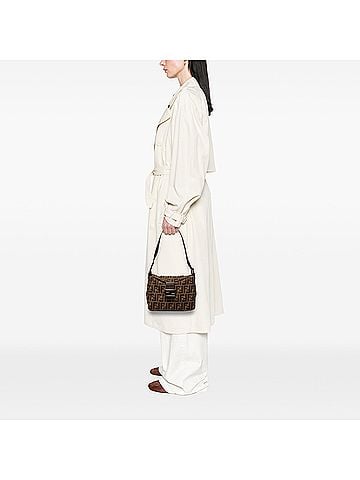 Fendi Zucca Canvas Double Flap Shoulder Bag (view 2)